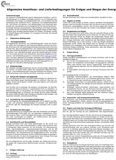 Allgemeine Anschluss und Lieferbedingungen 11